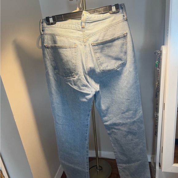 Agolde Light Blue Straight Leg Jeans, size 28 - Picture 7 of 7